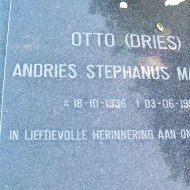 OTTO Andries Stephanus Matthys 1936-1999