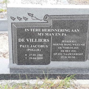 VILLIERS Paul Jacobus, de 1944-2018