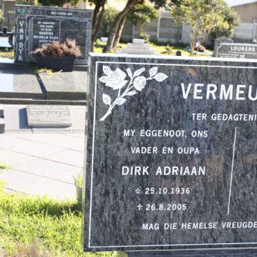 VERMEULEN Dirk Adriaan 1936-2005