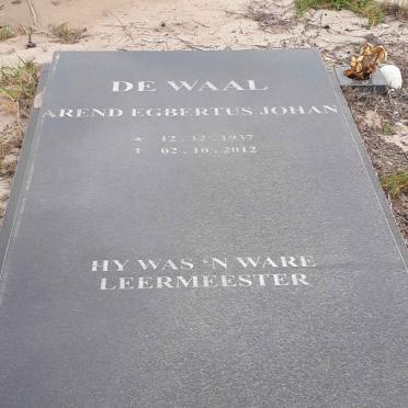 WAAL Arend Egbertus Johan, de 1937-2012