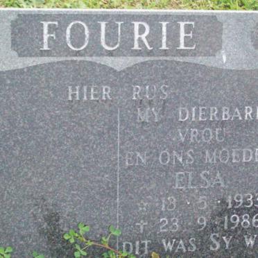 FOURIE Elsa 1933-1986