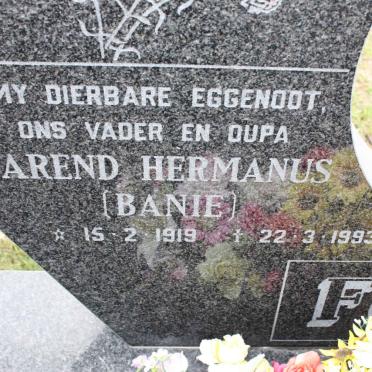 FOURIE Barend Hermanus 1919-1993 