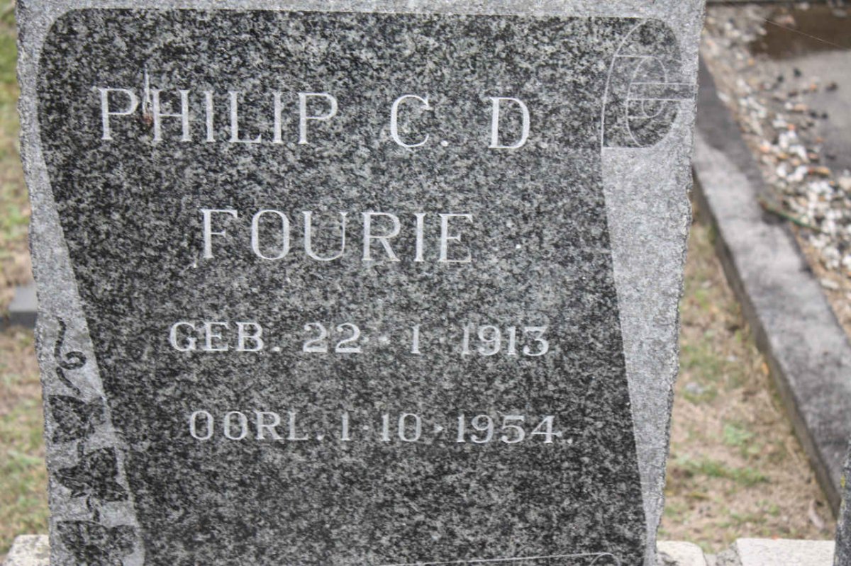 FOURIE Philip C.D. 1913-1954