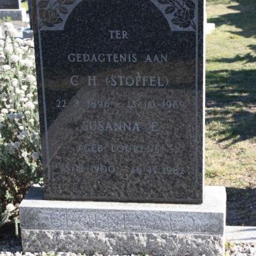 GROENEWALD C.H. 1896-1969 &amp; Susanna E. nee LOURENS 1900-1982