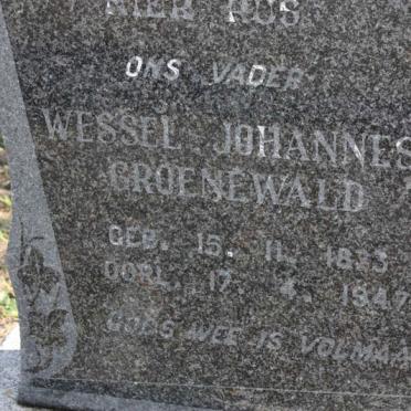 GROENEWALD Wessel Johannes 1873-1947 