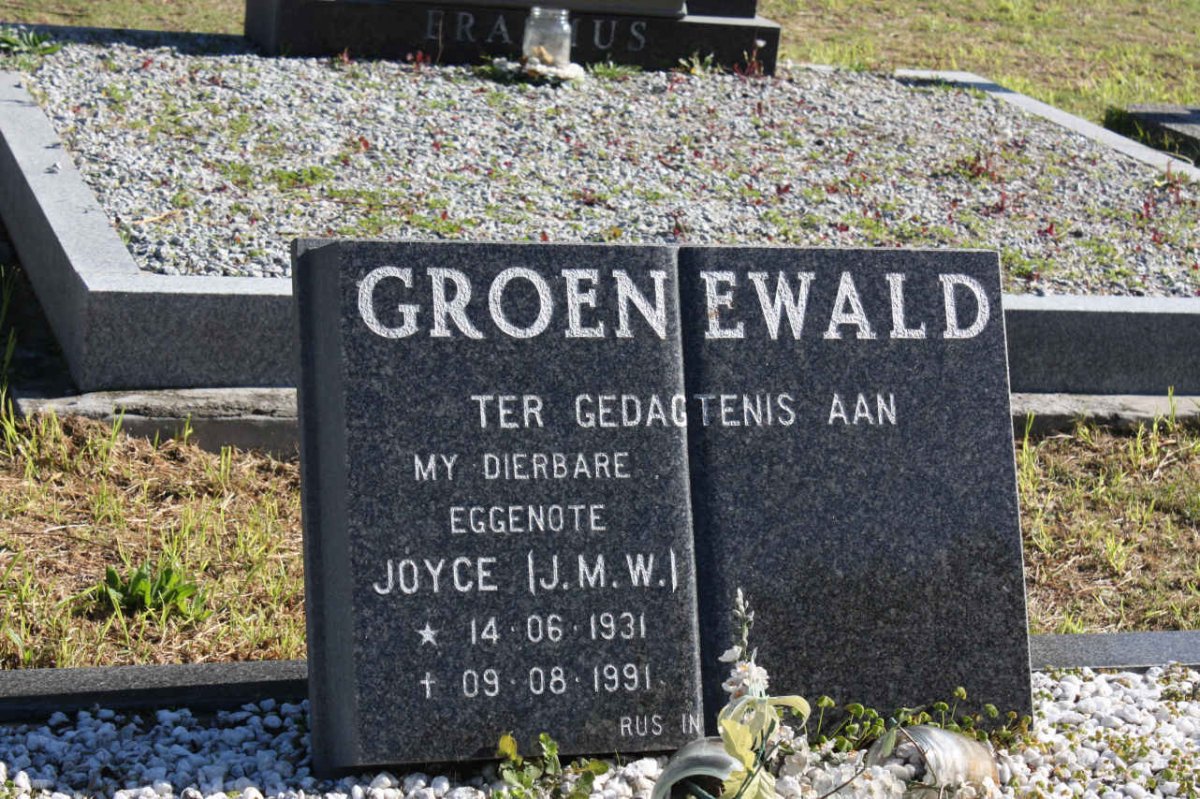 GROENEWALD J.M.W. 1931-1991