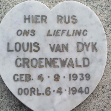 GROENEWALD Louis van Dyk 1939-1940
