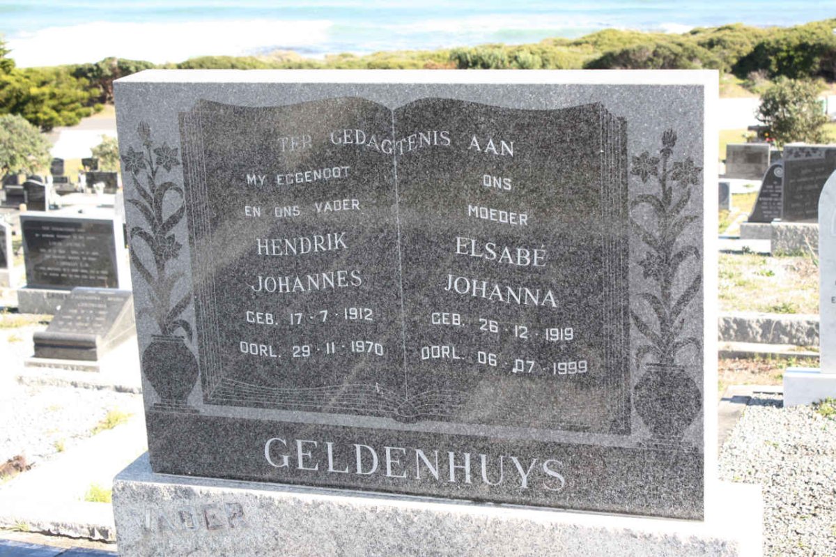 GELDENHUYS Hendrik Johannes 1912-1970 &amp; Elsabe Johanna 1919-1999