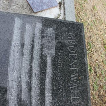 GROENEWALD Hendrik C. 1897-1978 &amp; Anna E.C. SMIT 1901-1977 