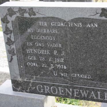 GROENEWALD Hendrik P.J. 1912-1978