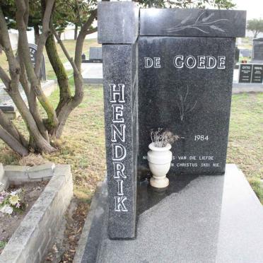 GOEDE Hendrik Nicolaas, de 1943-1984