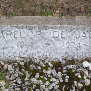 JAGER Karel P., de 1904-1974