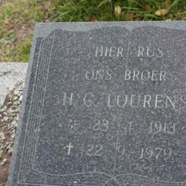LOURENS H.G. 1913-1979