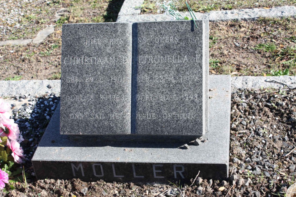 MOLLER Christiaan D. 1901-1963 &amp; Petronella 1909-1993