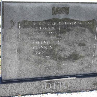 OTTO Barend Johannes 19??-1997