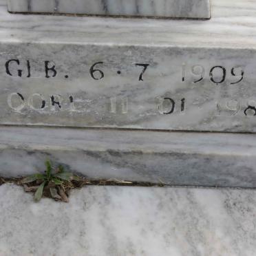 PUREN Jeremiah Cornelius 1909-1985 &amp; Johanna Elizabeth 1923-1994 