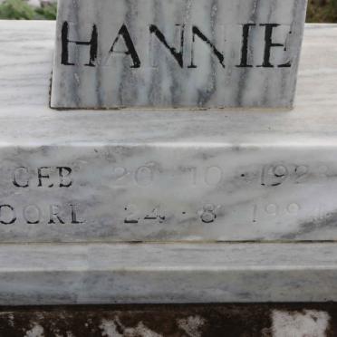 PUREN Johanna Elizabeth 1923-1994