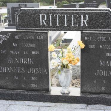 RITTER Hendrik Johannes Josua 1905-1984 &amp; Maria Johanna 1915-1998