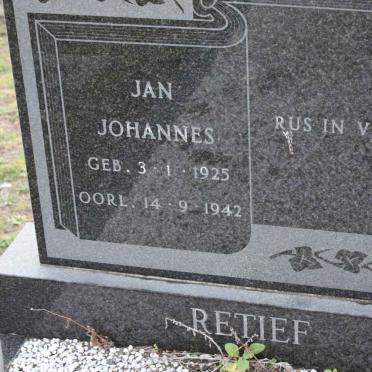 RETIEF Jan Johannes 1925-1942