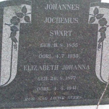 SWART Johannes Jochemus 1855-1935 &amp; Elizabeth Johanna 1877-1941