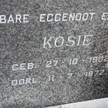 WET Kosie, de 1902-1972