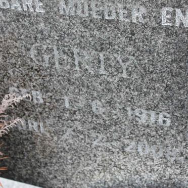 WET Kosie, de 1902-1972 &amp; Gerty 1916-2008 