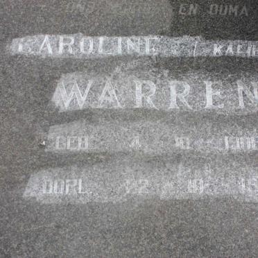WARREN Caroline 1906-1981