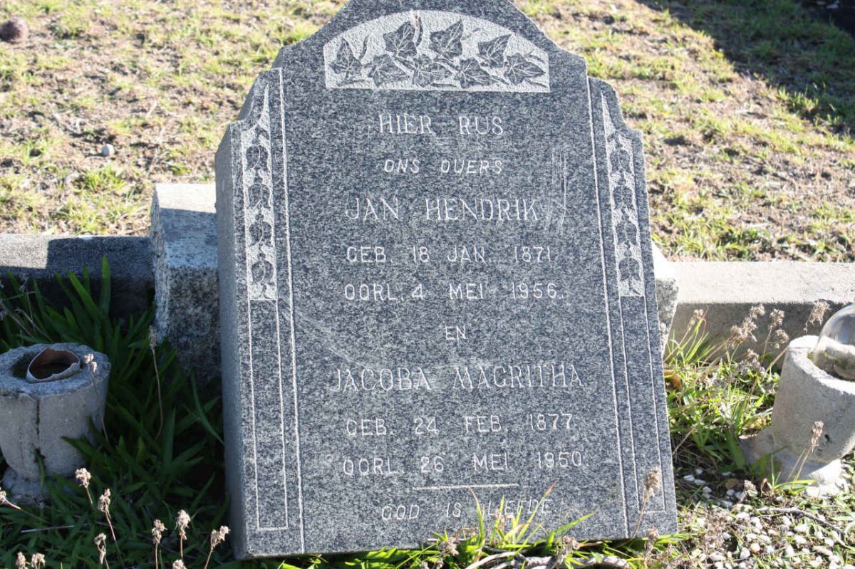 ? Jan Hendrik 1871-1956 & Jacoba Magritha 1877-1950