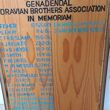 Western Cape, GENADENDAL, Historic Village and Museum, memorial plaque
