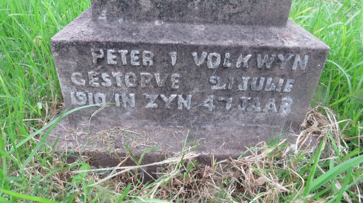 VOLKWYN Peter I. -1910