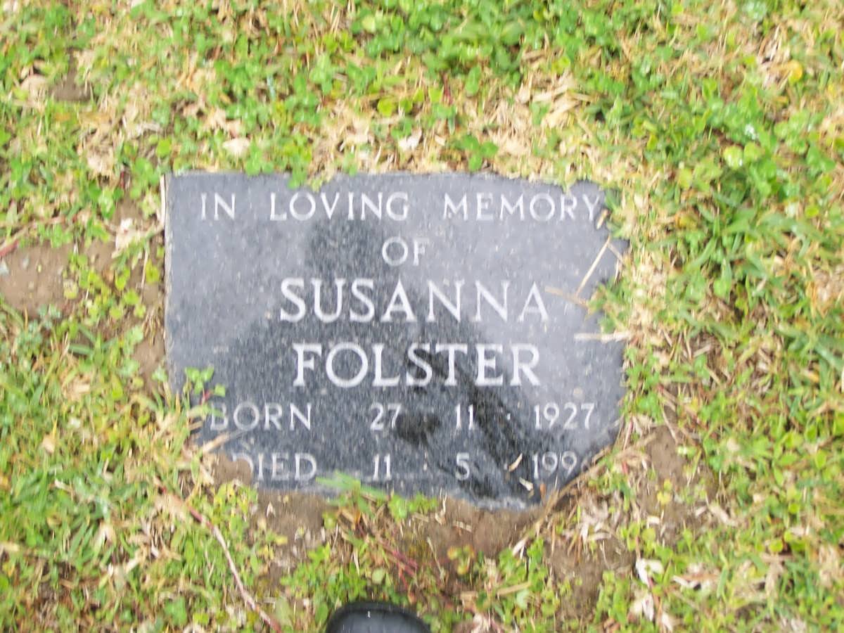 FOLSTER Susanna 1927-1996