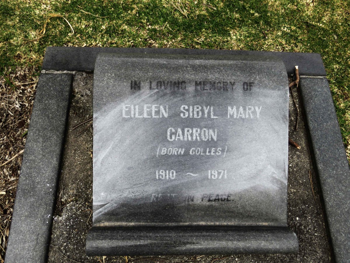 GARRON Eileen Sibyl Mary nee COLLES 1910-1971