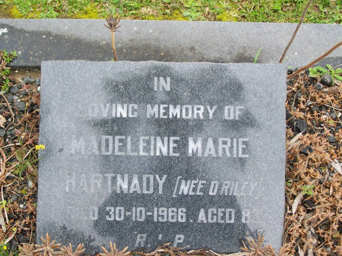 HARTNADY Madeleine Marie nee O'RILEY -1966