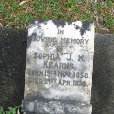 KEARNS Sophia J.M. 1858-1938