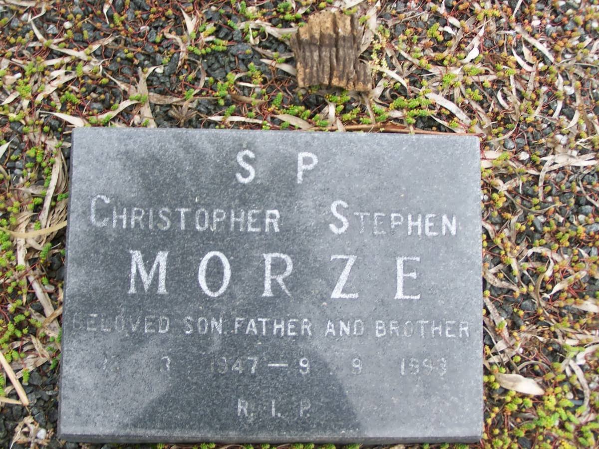 MORZE Christopher Stephen 1947-1993
