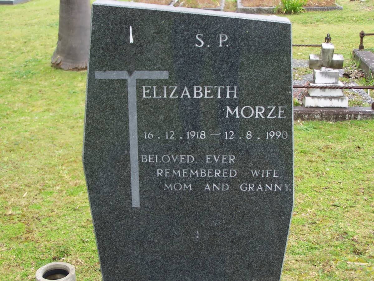 MORZE Elizabeth 1918-1990