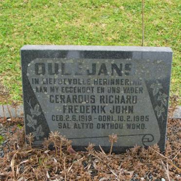OUDEJANS Gerardus Richard Frederick John 1919-1985