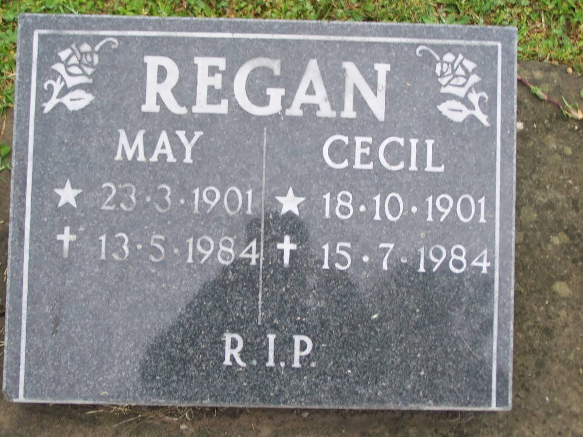 REGAN Cecil 1901-1984 &amp; May 1901-1984