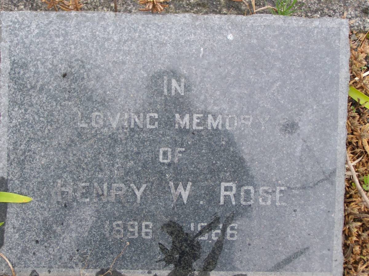 ROSE Henry W. 1896-1966