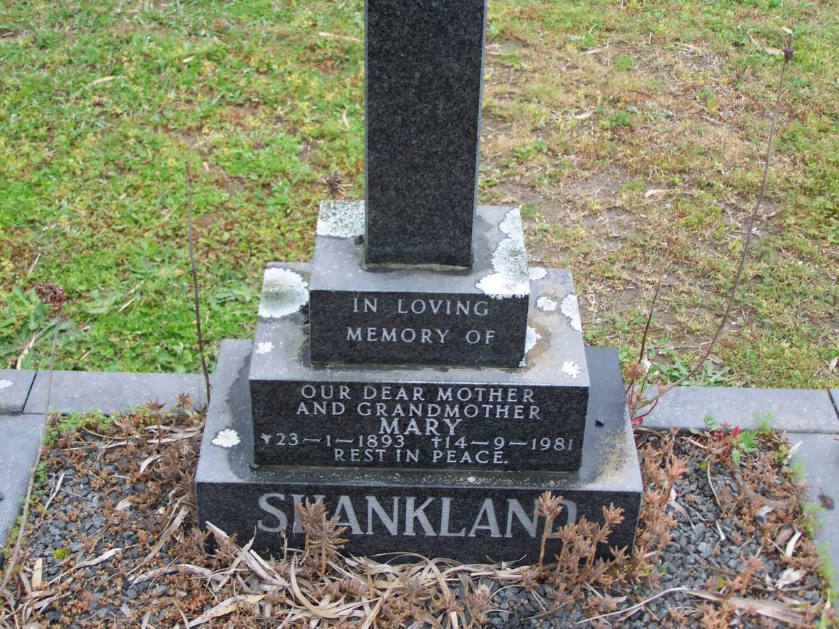 SHANKLAND Mary 1893-1981