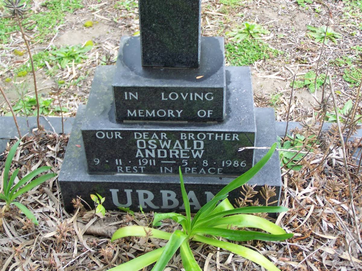 URBAN Oswald Andrew 1911-1986