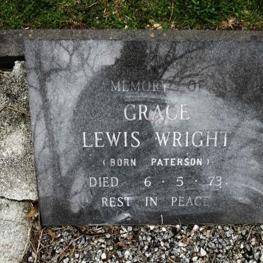 WRIGHT Grace Lewis nee PATERSON -1973