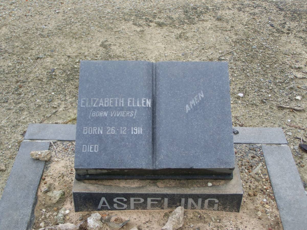 ASPELING Elizabeth Ellen nee VIVIERS 1911-