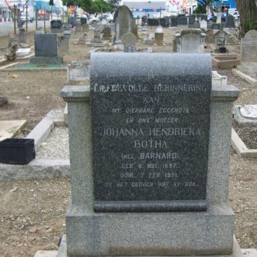 BOTHA Johanna Hendrieka nee BARNARD 1897-1951