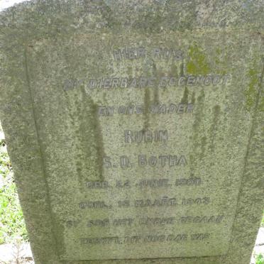 BOTHA Rubin S.D. 1900-1943