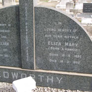 EDWORTHY Eliza Mary nee KWANKIS 1883-1962