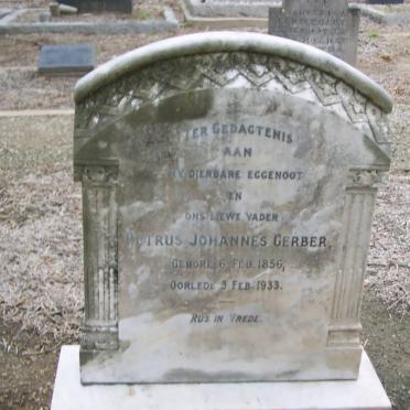 GERBER Petrus Johannes 1856-1933
