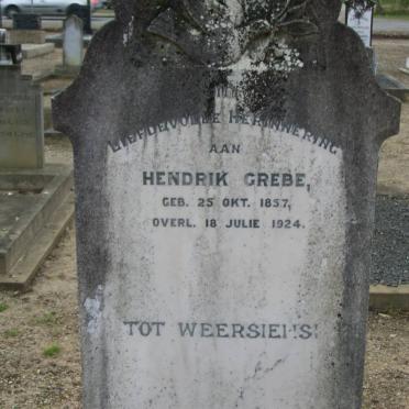 GREBE Hendrik 1857-1924