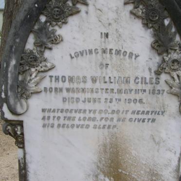 GILES Thomas William 1837-1906