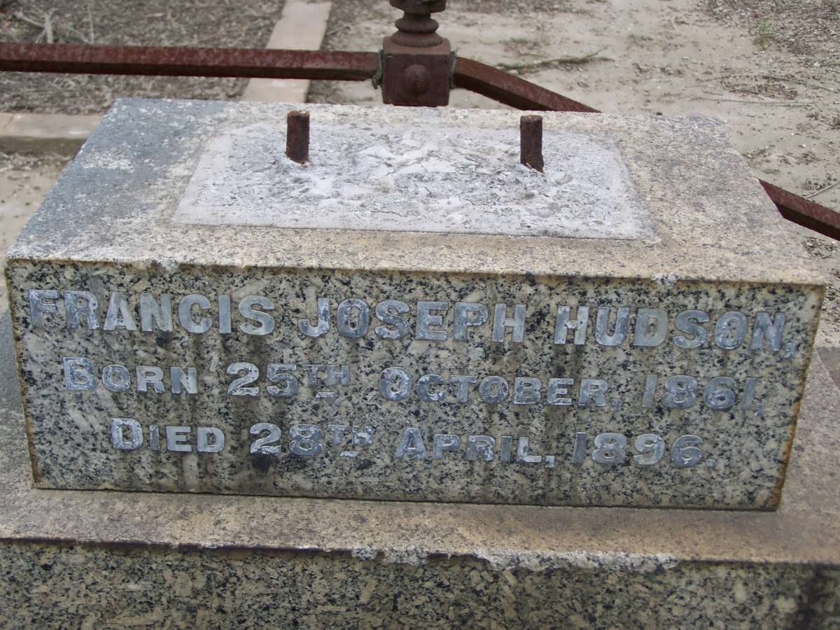 HUDSON Francis Joseph 1861-1896